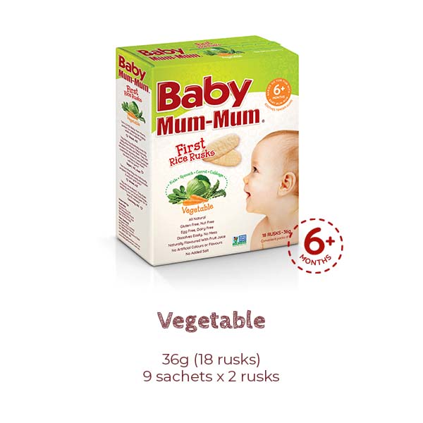 Baby Mum-Mum First Rice Rusk Vegetable 