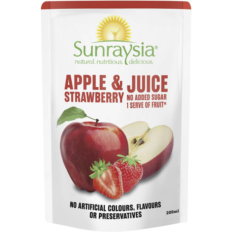 Sunraysia Pouch Apple & Strawberry 