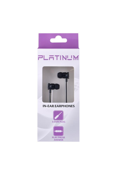 Platinum Headphone (Black) 1pk 