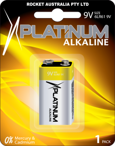 Platinum Alkaline 9V 1pk 