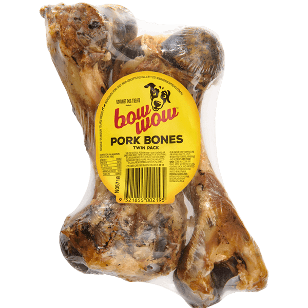 Bow Wow Pork Bones 2pk 