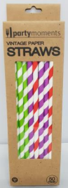 Paper Straws Multi Colour 