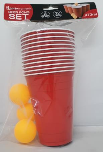 Paper Beer Pong Paper Set 473ml 